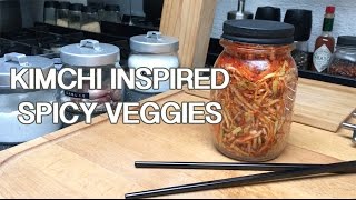 RECIPE KIMCHI INSPIRED SPICY VEGETABLES NO OIL NO SALT VEGAN FRIENDLY [upl. by Akiv525]