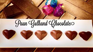 Paan Gulkand Chocolate  Betel amp Rose Petal Jam Chocolate  Flavourful Food By Priya [upl. by Irvine]