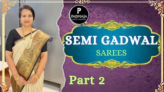 SEMI GADWAL SAREES  8886222579  NO RETURN  DELIVERY AVAILABLE  HANAMKONDA [upl. by Anih]