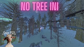 HOW TO GET NO TREES  BUSHES INI  ARK ASA [upl. by Llevrac]