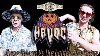 Golden Gladitor vs Drew Diacon TWE Halloween Havoc TWE Intercontinental Championship [upl. by Ykcul313]