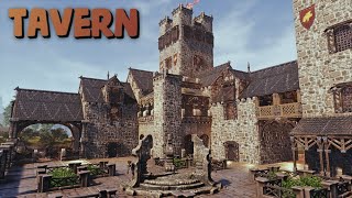 How To Build A Base With A Tavern  timelapse   Conan Exiles Age of War [upl. by Yenohtna326]