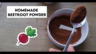 How To Make Homemade Beetroot Powder At Home Beet Powder [upl. by Eugenides]