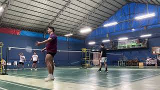 Badminton Game Smashbox  10102024 Art and Ewa vs Dokie and Jepoy Set 3 [upl. by Oflodor]