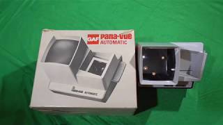 GAF Panavue Automatic Slide Viewer for 35mm 2 X 2 slides [upl. by Akinak508]