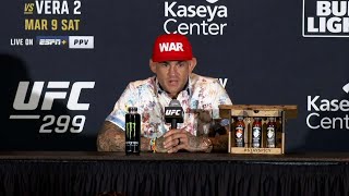 Dustin Poirier PostFight Press Conference  UFC 299 [upl. by Mcbride361]