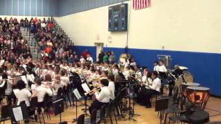 Minooka Intermediate School 6th grade Band Winter Concert 1262012 [upl. by Hellah520]