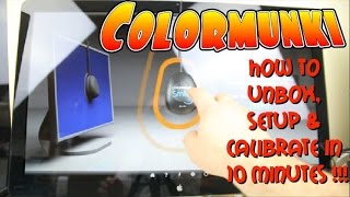 Colormunki Monitor Calibration Unbox Setup amp Calibrate in 10 min [upl. by Brad]