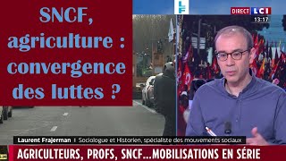 SNCF agriculture  convergence des luttes  LCI 11 novembre 2024 [upl. by Hindu]