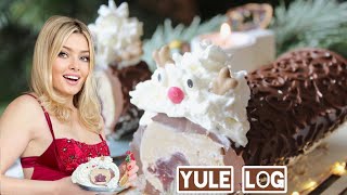 Festive YULE LOG nobake cake [upl. by Nirok]