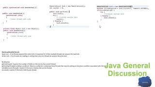 Purpose of Synchronized and ReEntrantLock in Thread [upl. by Mart320]