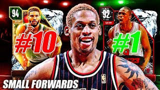 RANKING THE TOP 10 BEST SMALL FORWARDS IN NBA 2K24 MyTEAM [upl. by Sayers]