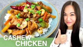 REZEPT Thai Cashew Chicken  scharfes gebratenes Hühnerfleisch mit Gemüse  Thailändisch kochen [upl. by Yolane]