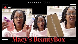 Versace Purple and Belif Aqua Bomb YES Macys Beauty Box January 2024 macysbeautybox macys [upl. by Laeno700]