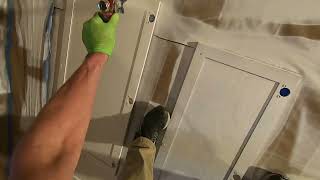 Airless sprayer setup to spray cabinet coat [upl. by Idnerb]