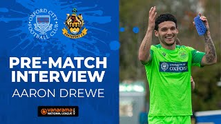 Aaron Drewe previews Southport clash [upl. by Kcirdla]