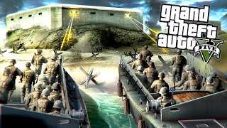 BIGGEST DDAY LANDING in GTA 5 RP [upl. by Kenji]