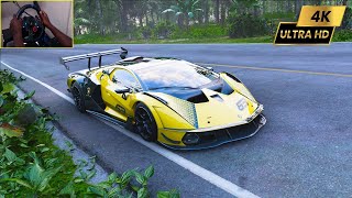 Lamborghini Essenza SCV12 Forza Horizon 5  RTX 3060 Logitech G29 Steering Wheel Gameplay [upl. by Ynetruoc717]