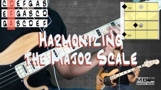 Bass Basic 8 Harmonizing the Major scale [upl. by Ennaeiluj]