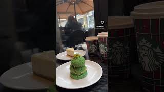 Starbucks yeni yıl tatlısı  çam ağacı [upl. by Anoirtac]