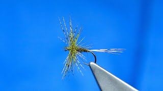 Tying an Olive Jinger Dry Fly with Davie McPhail [upl. by Nueoht]