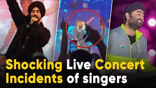 Shocking Incidents at Live Concerts of Famous Singers [upl. by Gnouv]