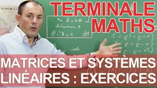 Matrices et systèmes linéaires  Exercice  Maths terminale  Les Bons Profs [upl. by Norramic129]