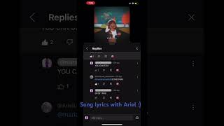 Song lyrics with ArielLovesdreamcore [upl. by Fadas]