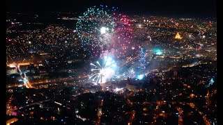 tbilisi new year 2022 drone video [upl. by Nonnahs]