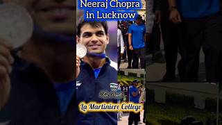 Neeraj Chopra In Lucknow La Martinier College neerajchopra shorts ytshorts lucknowcity sports [upl. by Margret]