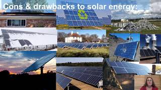 Minilesson  Solar energy Pros amp Cons [upl. by Seuqramed290]