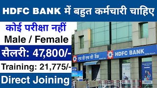 HDFC Bank मैं निकली भर्ती  HDFC Bank job vacancy 2024  Private Bank job vacancy 2024 [upl. by Reldnahc959]