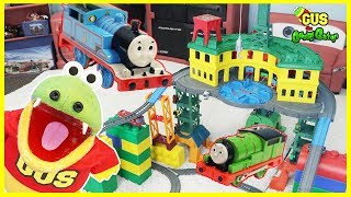 THOMAS amp FRIENDS SUPER STATION Playset BIGGEST Thomas Toy Trainset [upl. by Yand]