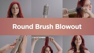 Hair Styler  Round Brush Blowout for Straight Hair [upl. by Fulton]