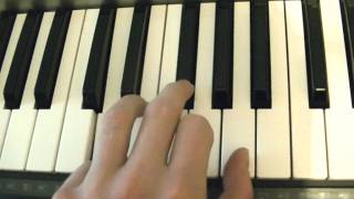 D Dur Akkord Chord Klavier Keyboard Piano spielen [upl. by Devlin]