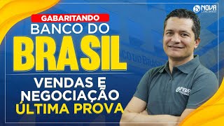 Concurso Banco do Brasil Vendas e Negociação  Correção da Última Prova [upl. by Onailime]