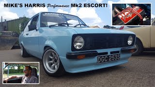 Episode 143  Mikes STUNNING Harrispowered Mk2 Ford Escort [upl. by Denten387]