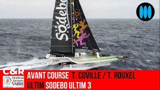 Transat Jacques Vabre 2023  Avant Course Thomas Coville  Thomas Rouxel Sodebo Ultim 3 [upl. by Leonteen]