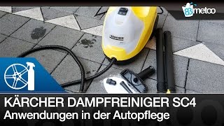 Kärcher Dampfreiniger SC 4 Autoreinigung – Innenraumreinigung – Motorraumreinigung  Lederreinigung [upl. by Elam580]