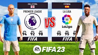 PREMIER LEAGUE vs LA LIGA no FIFA 23 🔥 [upl. by Bush]