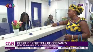 Office of Registrar of Companies 65 professional bodies set to be deleted from register [upl. by Harden934]