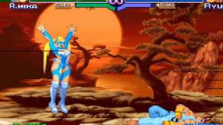 Street Fighter Alpha 3  RMika playthrough [upl. by Ytsirk]