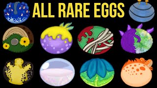 All RARE Eggs Ethereal Workshop  My Singing Monsters [upl. by Ezequiel211]