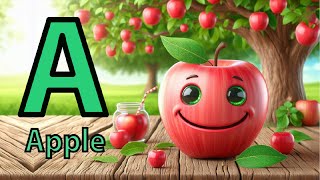 🎶 A for Apple Song  Fun ABC Rhymes for Kids amp Toddlers 🎶A for apple  Learn ABC [upl. by Mcloughlin]