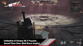 Remnant 2  Cathedral of Omens All 3 Puzzles and Secret Floor Door Red Room trophy [upl. by Emmeram]