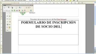 Cómo hacer un Formulario en OpenOffice Writer 12 [upl. by Ulrica]