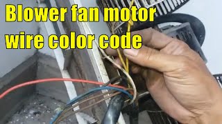 3 speed blower electric fan motor wire color coding [upl. by Hilton]