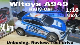 Wltoys A949 Rally Car 50 kmhr 4x4 118 Review and Test Run [upl. by Lin]