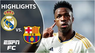 🏆 Vinicius Jr MASTERCLASS 🏆 Real Madrid vs Barcelona  Spanish Supercopa Highlights  ESPN FC [upl. by Carlyle]