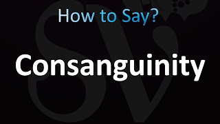 How to Pronounce Consanguinity Correctly [upl. by Iemaj217]